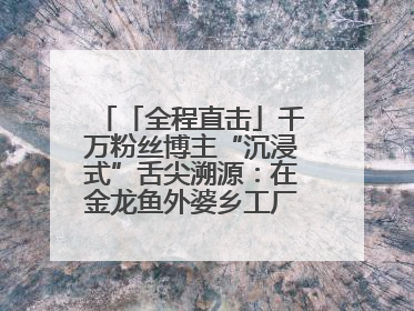 「全程直击」千万粉丝博主“沉浸式”舌尖溯源：在金龙鱼外婆乡工厂寻回记忆中