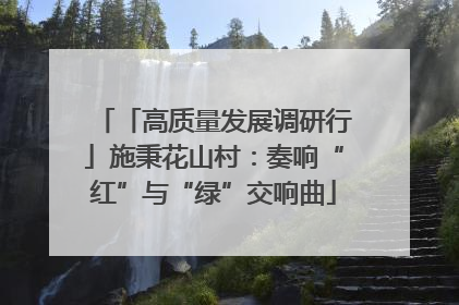 「高质量发展调研行」施秉花山村：奏响“红”与“绿”交响曲