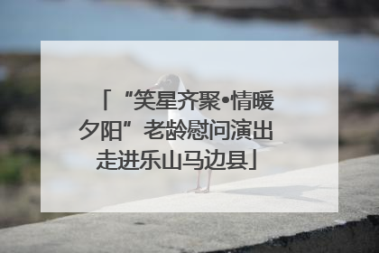 “笑星齐聚•情暖夕阳”老龄慰问演出走进乐山马边县
