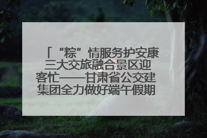 “粽”情服务护安康 三大交旅融合景区迎客忙——甘肃省公交建集团全力做好端午假期景区运营工作