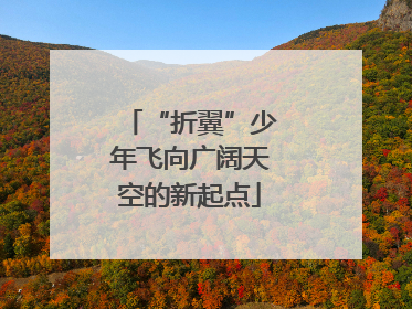 “折翼”少年飞向广阔天空的新起点