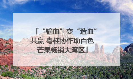 “输血”变“造血”共赢 粤桂协作助百色芒果畅销大湾区