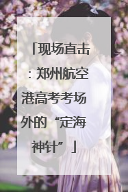 现场直击：郑州航空港高考考场外的“定海神针”