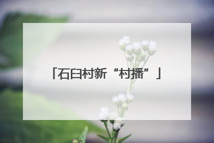 石臼村新“村播”