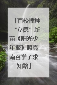 百校播种“立德”新苗《阳光少年报》照亮南召学子求知路