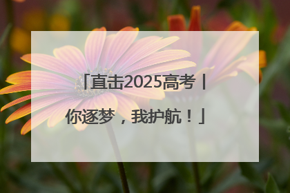 直击2025高考丨你逐梦，我护航！