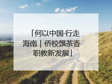 何以中国·行走海南｜侨校飘茶香 职教新发展