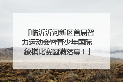 临沂沂河新区首届智力运动会暨青少年国际象棋比赛圆满落幕！