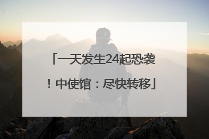 一天发生24起恐袭！中使馆：尽快转移