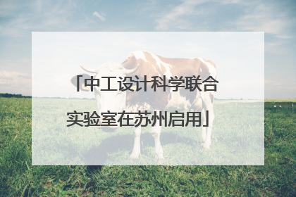 中工设计科学联合实验室在苏州启用