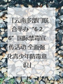 云南多部门联合举办“6·26”国际禁毒宣传活动 全面强化青少年防毒意识