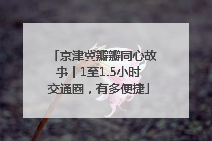 京津冀瓣瓣同心故事丨1至1.5小时交通圈，有多便捷