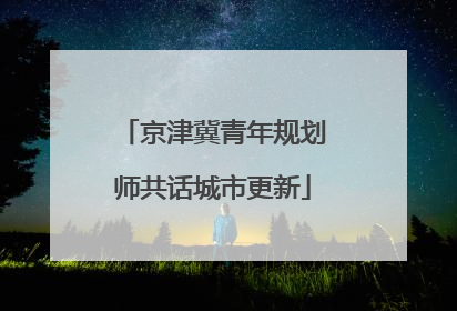 京津冀青年规划师共话城市更新