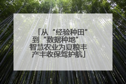 从“经验种田”到“数据种地” 智慧农业为夏粮丰产丰收保驾护航
