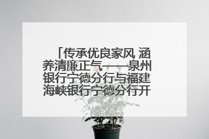 传承优良家风 涵养清廉正气——泉州银行宁德分行与福建海峡银行宁德分行开展主题党日活动