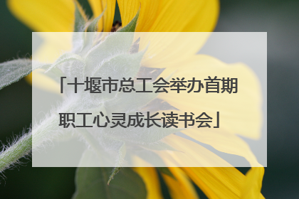 十堰市总工会举办首期职工心灵成长读书会