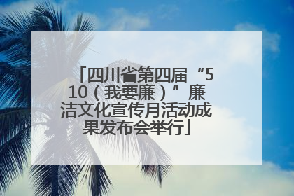四川省第四届“510（我要廉）”廉洁文化宣传月活动成果发布会举行