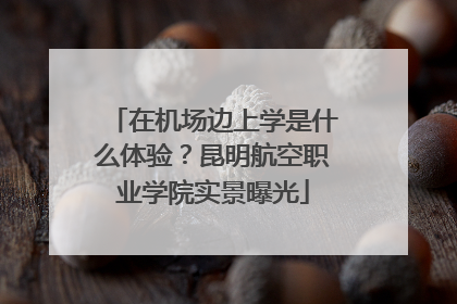 在机场边上学是什么体验？昆明航空职业学院实景曝光