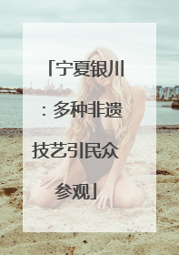 宁夏银川：多种非遗技艺引民众参观