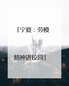 宁夏：劳模精神进校园