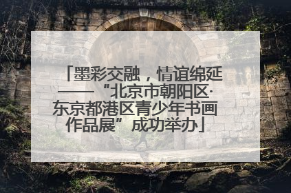 墨彩交融，情谊绵延——“北京市朝阳区·东京都港区青少年书画作品展”成功举办