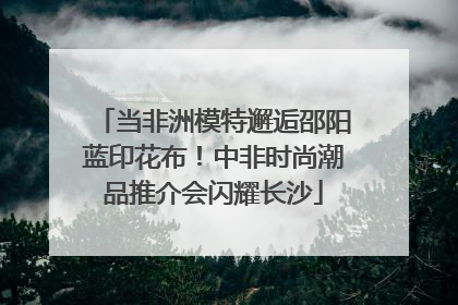 当非洲模特邂逅邵阳蓝印花布！中非时尚潮品推介会闪耀长沙