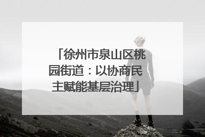 徐州市泉山区桃园街道：以协商民主赋能基层治理