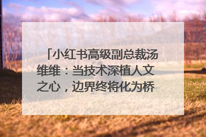 小红书高级副总裁汤维维：当技术深植人文之心，边界终将化为桥梁｜聚焦2025文化强国建设高峰论坛