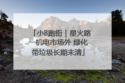 小8跑街｜星火路一机电市场外 绿化带垃圾长期未清