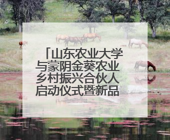 山东农业大学与蒙阴金葵农业乡村振兴合伙人启动仪式暨新品种蜜桃推介活动举行