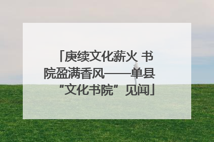 庚续文化薪火 书院盈满香风——单县“文化书院”见闻