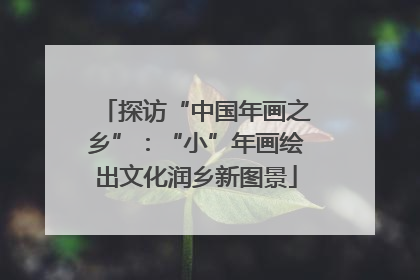 探访“中国年画之乡”：“小”年画绘出文化润乡新图景