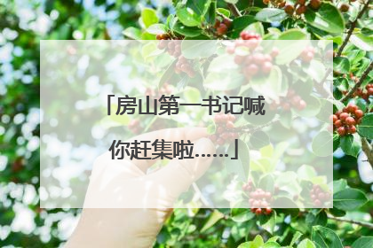 房山第一书记喊你赶集啦……