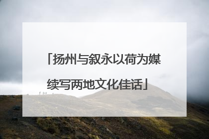 扬州与叙永以荷为媒续写两地文化佳话