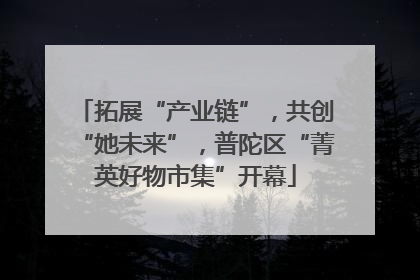 拓展“产业链”，共创“她未来”，普陀区“菁英好物市集”开幕