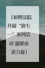 新野法院开展“迎七一”系列活动 凝聚奋进力量