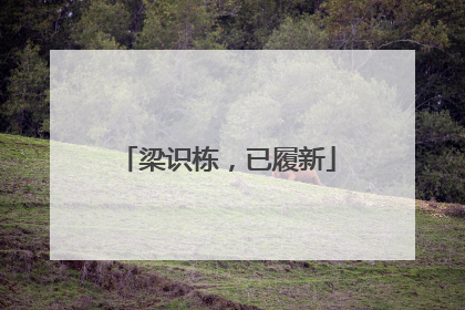 梁识栋，已履新