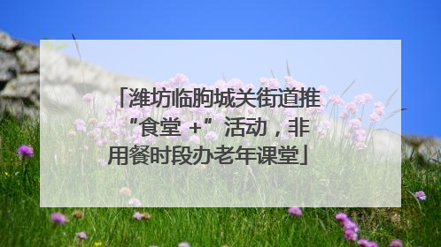潍坊临朐城关街道推“食堂 +”活动，非用餐时段办老年课堂