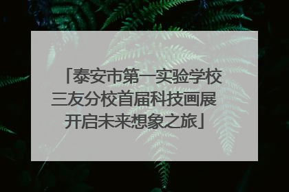 泰安市第一实验学校三友分校首届科技画展开启未来想象之旅