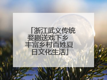 浙江武义传统婺剧送戏下乡 丰富乡村百姓夏日文化生活
