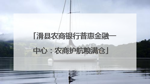 滑县农商银行普惠金融一中心：农商护航粮满仓