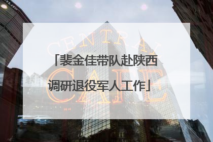 裴金佳带队赴陕西调研退役军人工作