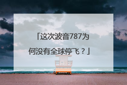 这次波音787为何没有全球停飞？