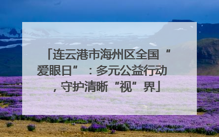 连云港市海州区全国“爱眼日”：多元公益行动，守护清晰“视”界