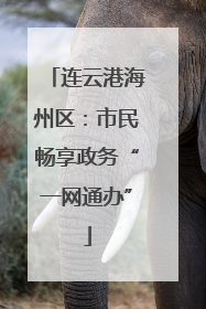 连云港海州区：市民畅享政务“一网通办”