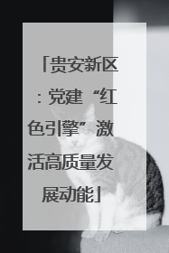 贵安新区：党建“红色引擎”激活高质量发展动能