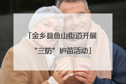 金乡县鱼山街道开展“三防”护苗活动
