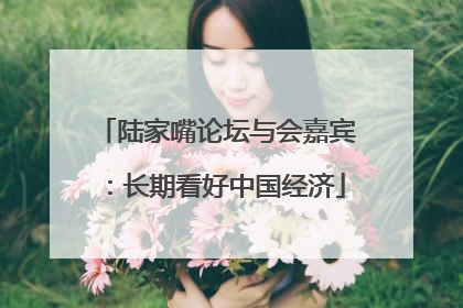 陆家嘴论坛与会嘉宾：长期看好中国经济
