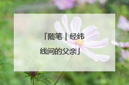 随笔｜经纬线间的父亲