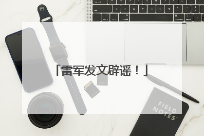 雷军发文辟谣！